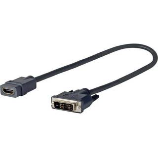Vivolink DVI - HDMI adapter kabel (DVI han - HDMI hun) | 20 cm | PRIS-MATCH
