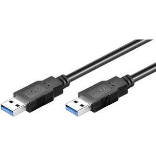 MICROCONNECT USB3.0  A-A 0.5m M-M, Black