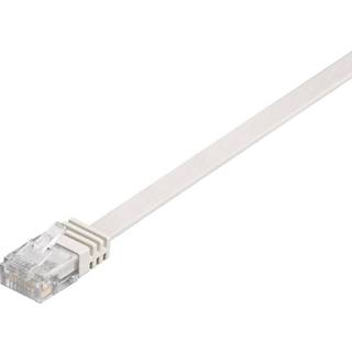 MICROCONNECT U/UTP CAT6 3M White Flat