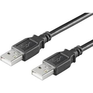 MICROCONNECT USB2.0 A-A 0,1m M-M, Black
