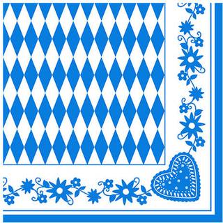 50 stk. Oktoberfest Middags servietter 40x40 cm