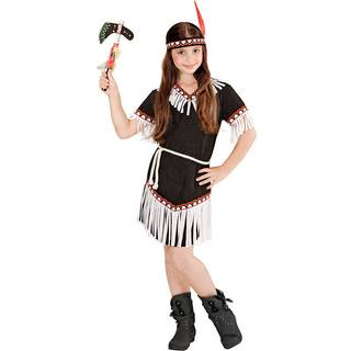 Sort Indianer pige kostume