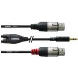 Cordial Audio Adapterkabel [1x Jackstik 3,5 mm - 2x