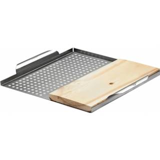 Napoleon multi bakke rustfri m/cedarplanke - 70026 ✓ På lager - klar til levering og afhentning
