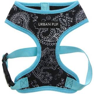 Urban Pup Harness - Black & Blue Paisley / L
