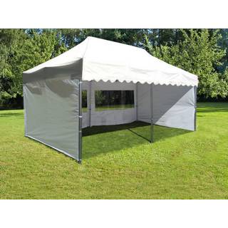 Foldetelt FleXtents Easy up pavillon PRO "Wave" 3x6m Hvid, inkl. 6 sider