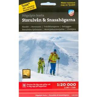 Calazo förlag Högalpin karta - Storulvån & Snasahögarna 1:20 000 NoColour, OneSize