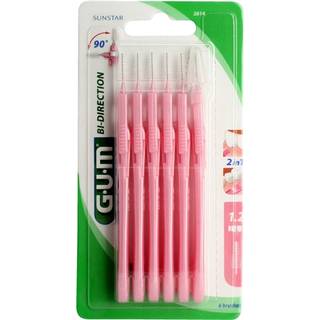 GUM® BI-DIRECTION-mellemrumsbørste, fyr 1,2 mm lyserød