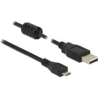 DELOCK Cable USB 2.0 Type-A male > USB 2.0 Micro-B male 1.0 m black