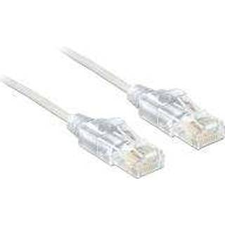 Delock Cat 6 UTP Slim RJ45 Kabel, 1 m – Hvid