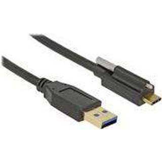 Delock USB-C til USB-A 3.2 Gen.2 kabel - 1 x skruelås - 1 m