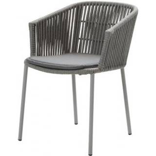 Cane-Line - Moments Stol Stapelbar, Dark Grey inkl Dyna - Loungestole - Foersom & Hiort-Lorenzen MDD - Grå - Plast