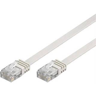 Deltaco UTP Netværkskabel Cat6 10m Flad Hvid