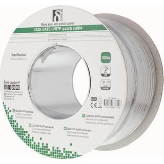 DELTACO LSZH UTP installation cable, Cat6, 100m, white
