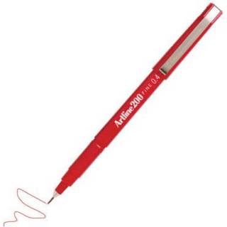 Artline Fineliner 200 Fine 0.4 rød