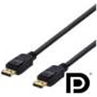 Deltaco Dp-1010d Displayport Kabel 1 M Sort 1m. Displayport Displayport Sort
