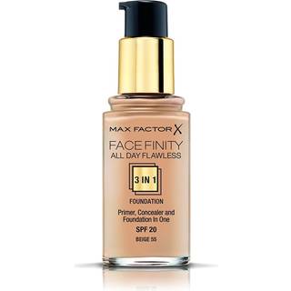 Max factor X face finity all day flawless 3in1 primer concealer foundation SPF20 55 beige 30ml