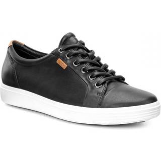 ECCO Soft 7 W - Sneakers i læder til damer - Sort - Size: 43 (UK 9-9.5)