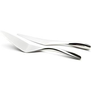 Hardanger Bestikk Hardanger kniv og kagespade 2 dele rustfrit stål