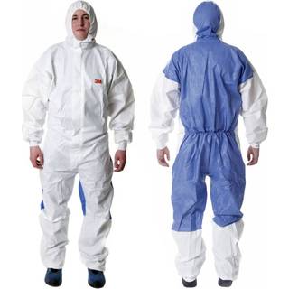 3M Beskyttelsesdragt type 5/6 hvid/blå med str. M-4XL