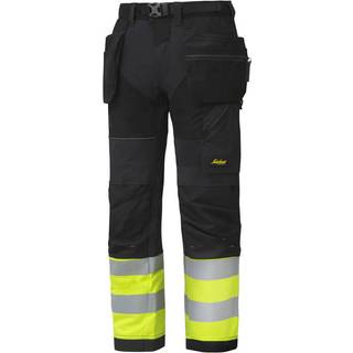 Snickers Workwear 6931 FlexiWork Håndværkerbukser Hi-Vis, gul/marineblå Hi-Vis, Gul/Marineblå