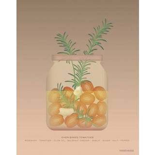 Tilbud: Spar 75% - Oven-baked Tomatoes - Plakat 15x21 cm fra ViSSEVASSE