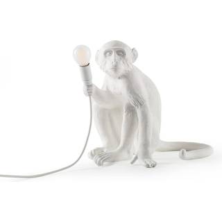 Monkey Lamp deko LED-bordlampe, hvid, siddende