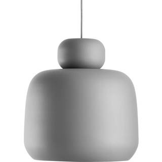 Woud stone metal pendel sort e27 25w