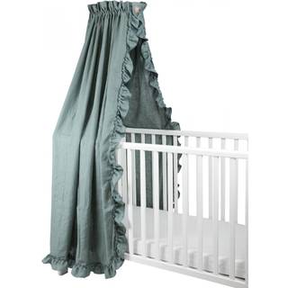 NG Baby Sengehimmel Linned Med Flæse Light Grey One Size      Unisex