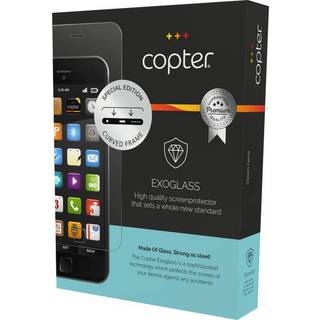 Copter Exoglass Curved Skærmbeskyttelse til iPhone 7 Plus/8 Plus - Hvid