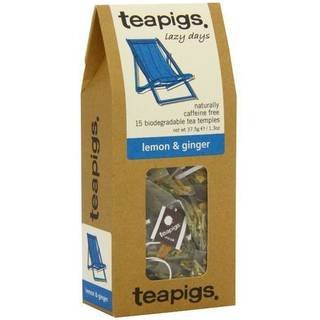 teapigs - organic lemon & ginger tea - lazy days