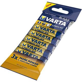 Varta Longlife Extra Alkaline Batteri LR03 AAA 8er folie 04103101328