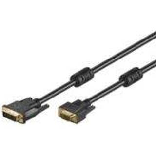 DVI-I/VGA FullHD kabel, sort, 10m,