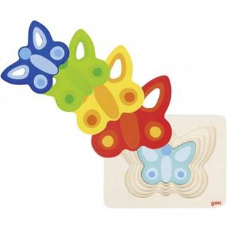 Goki Layer Puzzle Butterfly 5 Layers Wood