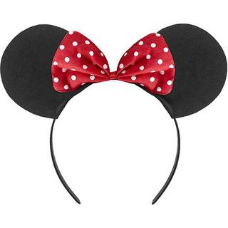 Hårbøjle med Minnie Mouse ører og sløjfe