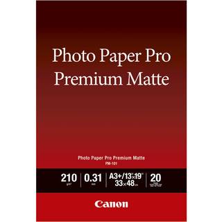 A3+ PM-101 Premium Matt Photo papir 20ark, Canon 8657B007