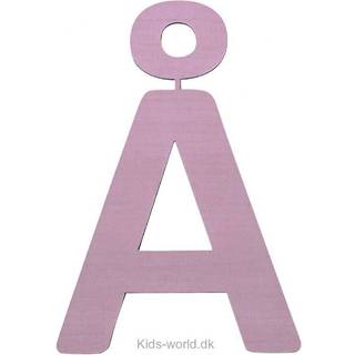 Bogstaver i træ A - Å - pastel pige - produktet udgår Å