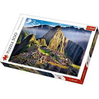 TREFL HISTORISK SANCTUARY OF MACHU PICCHU 500 Piece Jigsaw Puzzle Red 19 """" X13 """" Print DIY Puzzle Creative Fun Classic Jigsaw for voksne og b?r