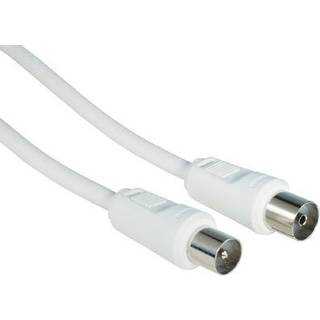 Hama antennekabel (coaxial) 75 dB (7.5 meter - hvid ) - På lager i butik