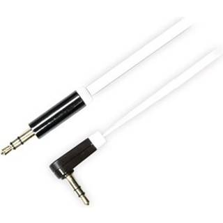 Deltaco Vinklad Ljudkabel 3,5 mm - Sort