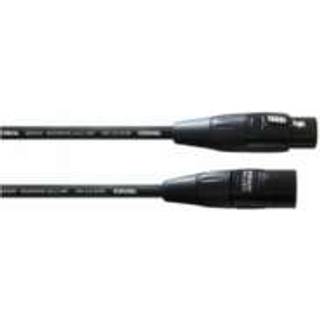 Mikrofonkabel XLR hona - XLR hane 0,5 meter svart
