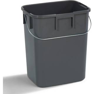 Affaldssorteringsbeholder Nordiska Plast Återwinning ECO, grå, 260 x 185 x 310 mm, 12 liter