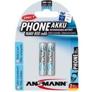 Ansmann DECT Max-E Genopladelige AAA HR03 800mAh (2 stk.)