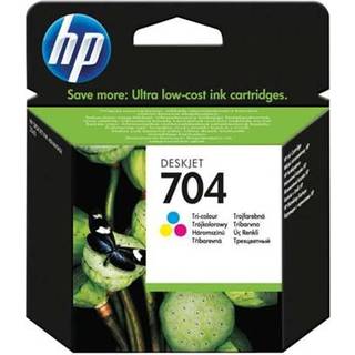 HP 704 - Blækpatron Ffarvestofbaseret Cyan, Farvestofbaseret Gul