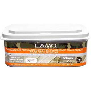 Expandet CAMO terrasseskruer 4,0x60mm A4, pk. á 350 stk