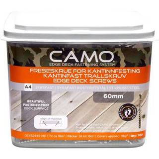 Expandet CAMO terrasseskruer 4,0x60mm A4, pk. á 700 stk
