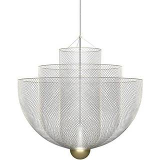Moooi - Meshmatics Chandelier Large - Pendellamper - Rick Tegelaar - Sølv