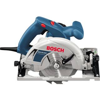 Elektrisk rundsav Bosch GKS 55+ GCE, 165 mm, 1300 W + kasse