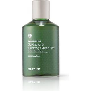 BLITHE Patting Splash Mask Ansigtseksfoliator med beroligende og helbredende grn te - mlkesyreeksfolierende ansigtsvask til akneudsat hud Vegan