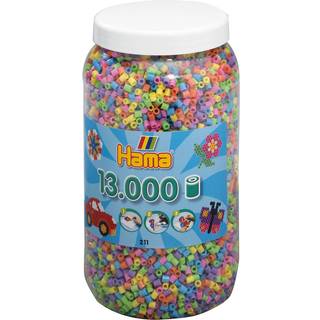 Hama Midi, perler, 13.000 stk., mix 00, 10 standardfarver [Levering: 1-2 dage]